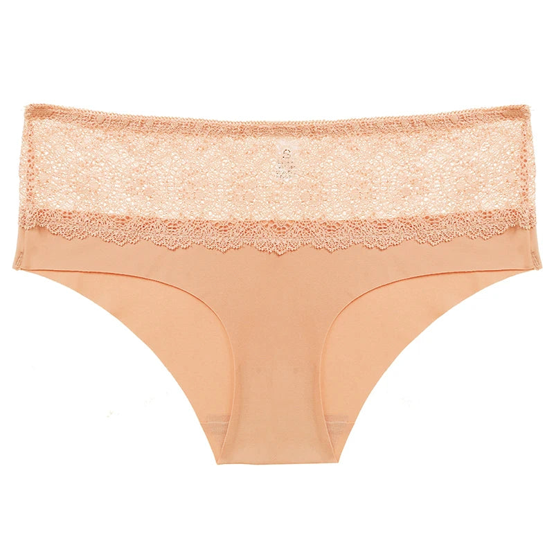BZEL Lace Women's Panties Sweet Flowers Underwear Silk