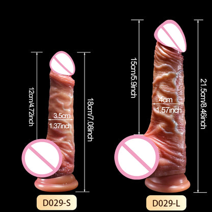 Wearable Realistic Strapon Dildo Skin Testicles Sliding