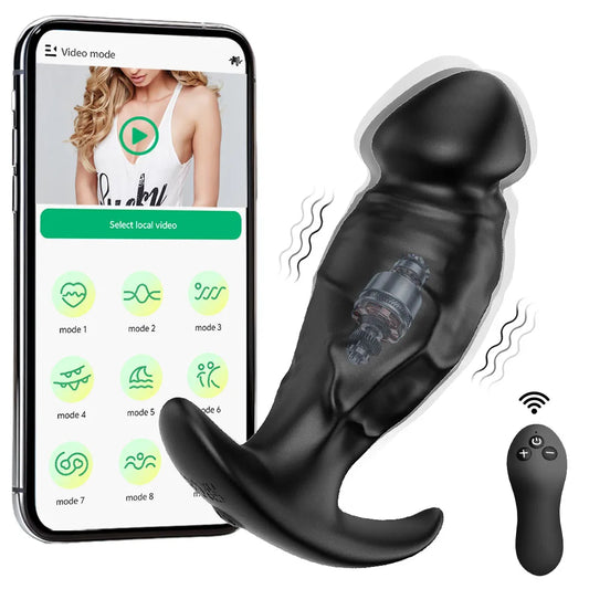 APP Wireless Control Anal Vibrator Butt Plug Men Prostate Massager