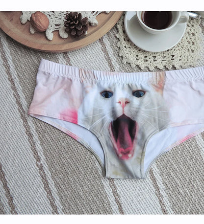 SP&CITY Cartoon 3D Cat Kawaii Panties