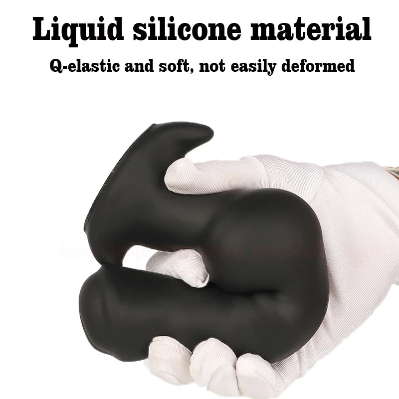 Silicone Dog Dildo Soft Big ButtPlug Stimulation Animal Dildo