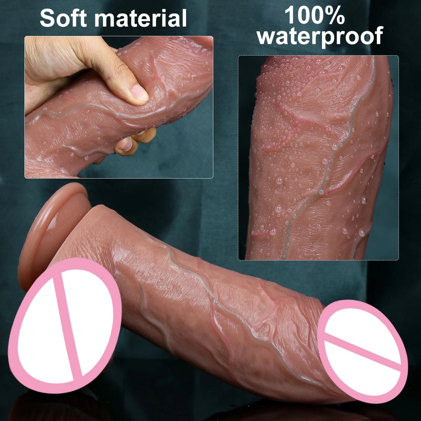 Realistic Veins Thick Dildo