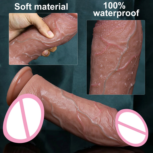 Realistic Veins Thick Dildo