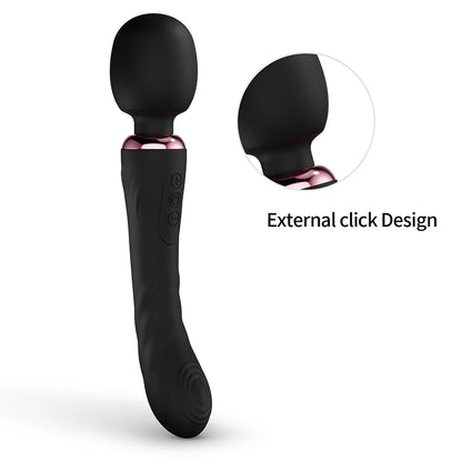 Powerful Dildos Vibrator Dual Motor Silicone Large Size Wand G-Spot Massager