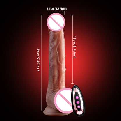 Realistic Dildo Telescopic Vibrator Masturbation Anal plug