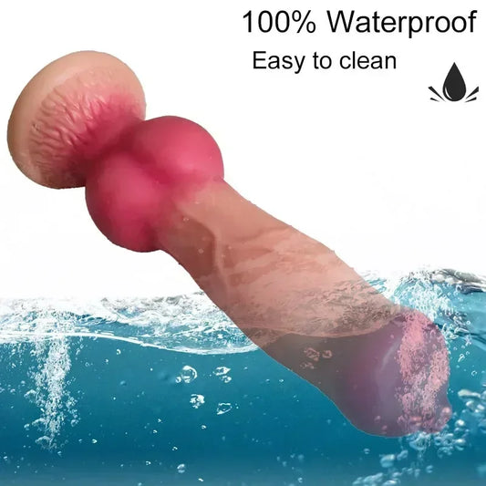 Realistic Huge Dog Dildo Anal Plug With Suction Cup  Prostate Massager
