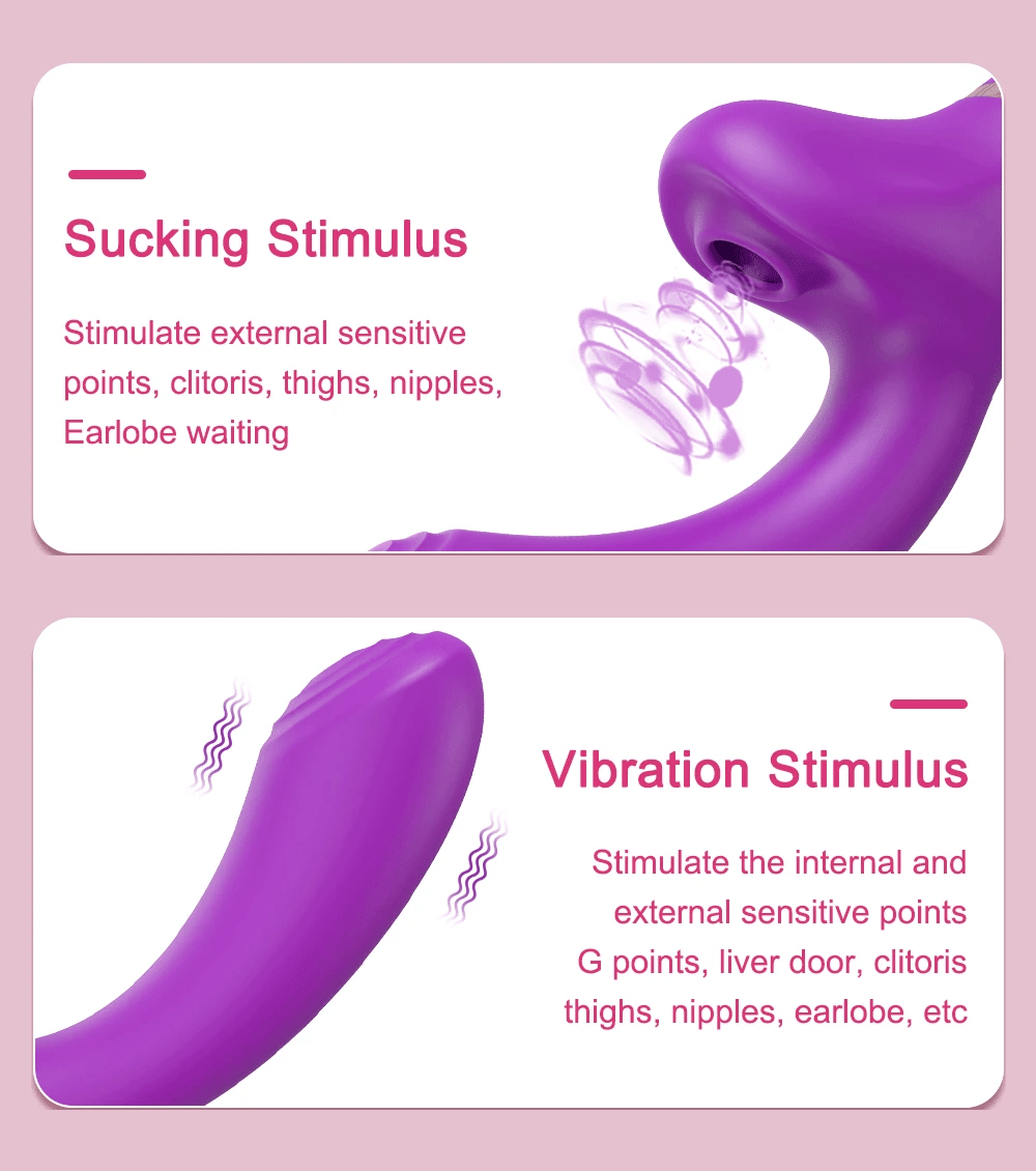 Clit Sucker Vagina Vibrator for Women G-Spot Clitoris