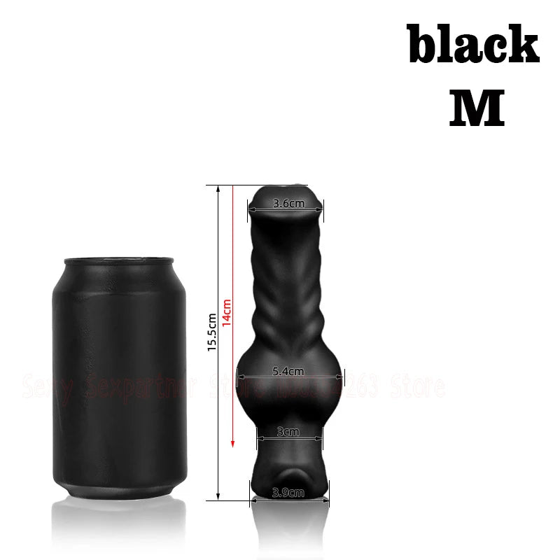 Silicone Dog Dildo Soft Big ButtPlug Stimulation Animal Dildo