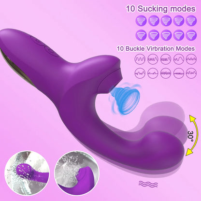 Powerful 20 Speeds Dildo Vibrator Female Clit Sucker Vacuum Clitoris Stimulator