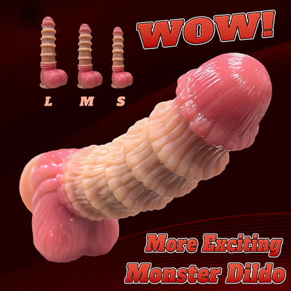Ribbed Giant Animal Monster Dildo