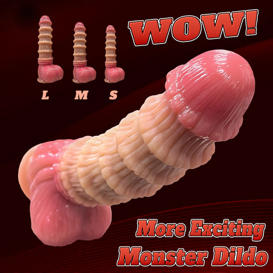Ribbed Giant Animal Monster Dildo