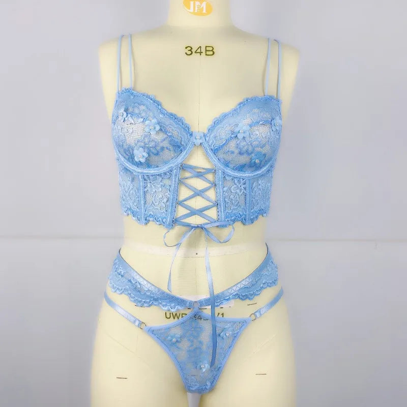 Toucheart Sexy Lingerie Strap Underwire Lace Bra For Women Sexy