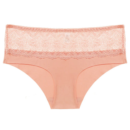 BZEL Lace Women's Panties Sweet Flowers Underwear Silk