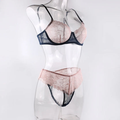HIMEALAVO Sexy Lingerie Seamless Bra Sheer Lace