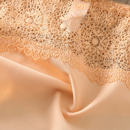 BZEL Lace Women's Panties Sweet Flowers Underwear Silk