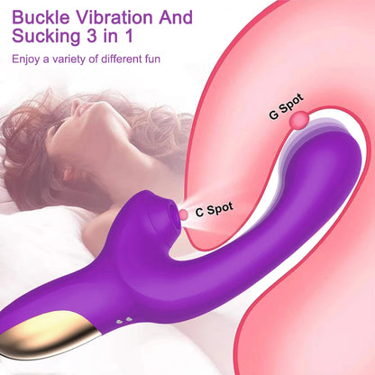 Powerful 20 Speeds Dildo Vibrator Female Clit Sucker Vacuum Clitoris Stimulator