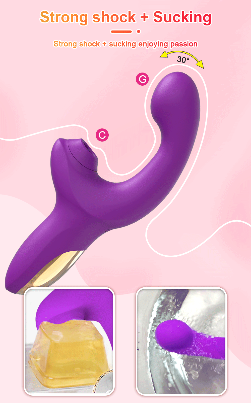 Powerful 20 Speeds Dildo Vibrator Female Clit Sucker Vacuum Clitoris Stimulator