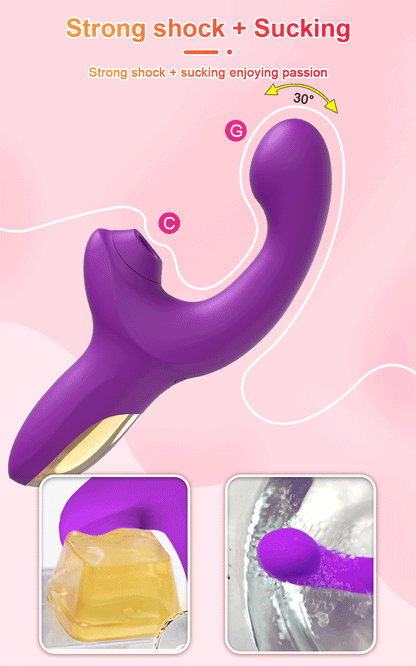 Powerful 20 Speeds Dildo Vibrator Female Clit Sucker Vacuum Clitoris Stimulator