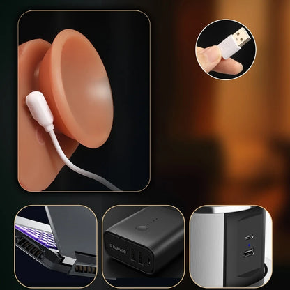 Realistic Dildo Telescopic Vibrator Masturbation Anal plug