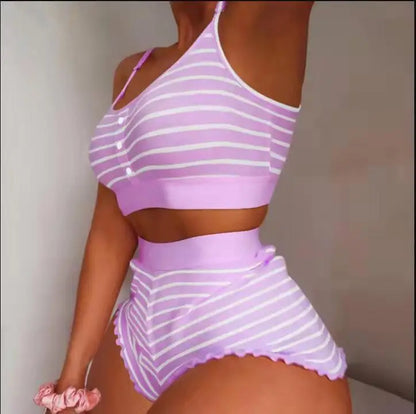 2 Pieces Set Women's Pajama Shorts Suit