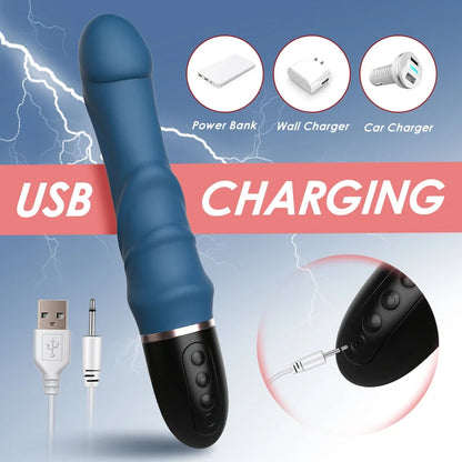 Big Dildo Vibrator for Women 10 Modes G-spot Clitoral Stimulator