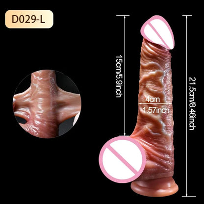 Wearable Realistic Strapon Dildo Skin Testicles Sliding