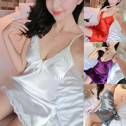 Ladies Silk Sling Nightdress Women's