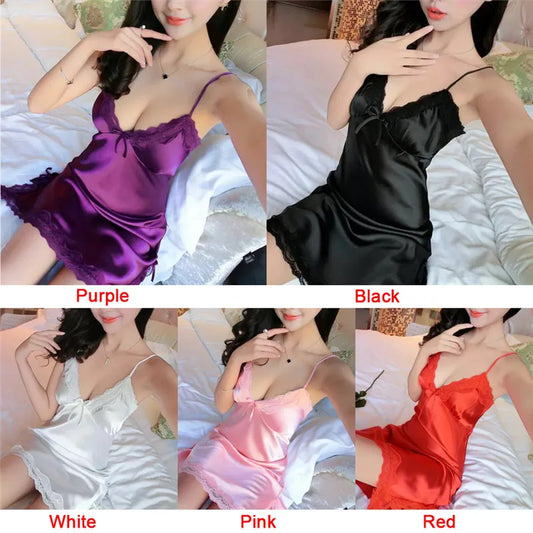 Lingerie Silk Robe Dress Nightdress