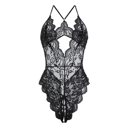 Plus Size Sexy Transparent Lingerie Pajamas Set
