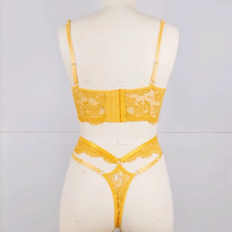 Toucheart Sexy Lingerie Strap Underwire Lace Bra For Women Sexy