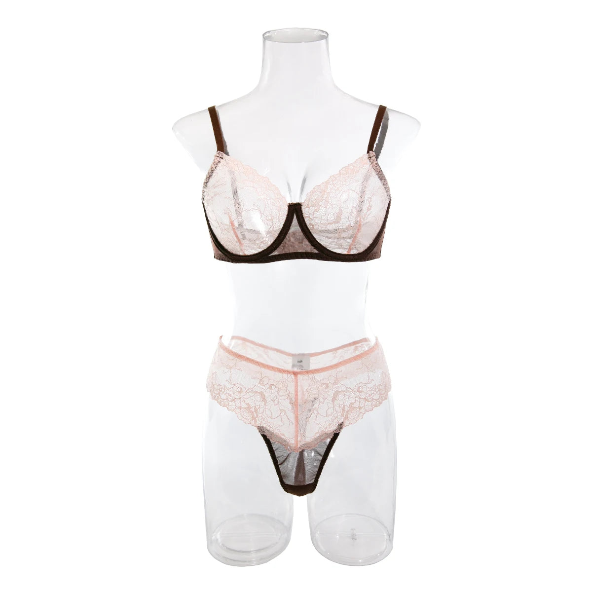 HIMEALAVO Sexy Lingerie Seamless Bra Sheer Lace