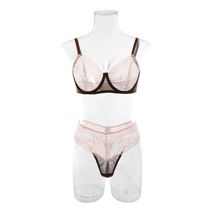 HIMEALAVO Sexy Lingerie Seamless Bra Sheer Lace