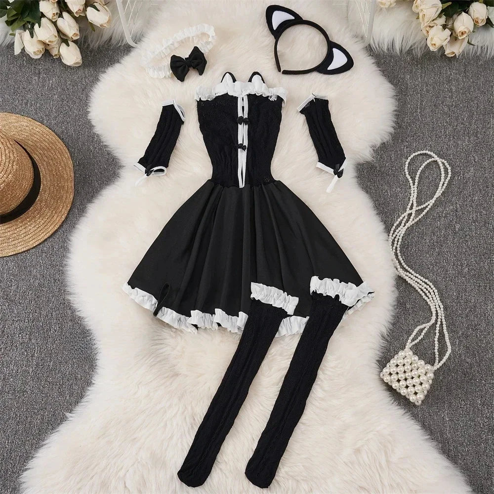 Tornova Sexy Uniform Lingerie Set