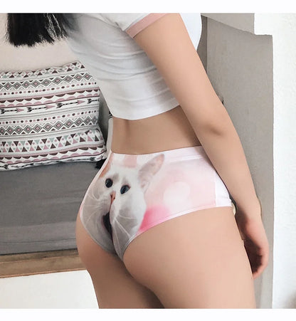 SP&CITY Cartoon 3D Cat Kawaii Panties