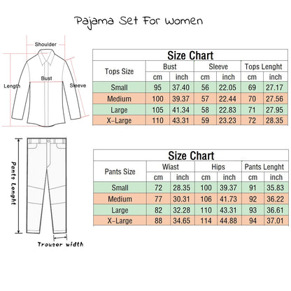2Pcs Women Pajamas Set Spring Summer Casual Lapel Tops + Feather Pants