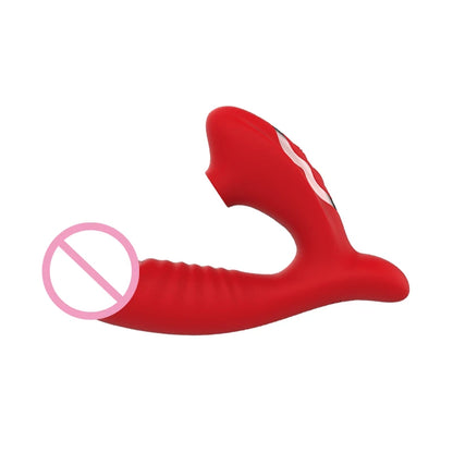 Sucking vibration 2-in-1 vibrator 10-speed oral sex 10-speed vibration