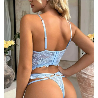 Toucheart Sexy Lingerie Strap Underwire Lace Bra For Women Sexy