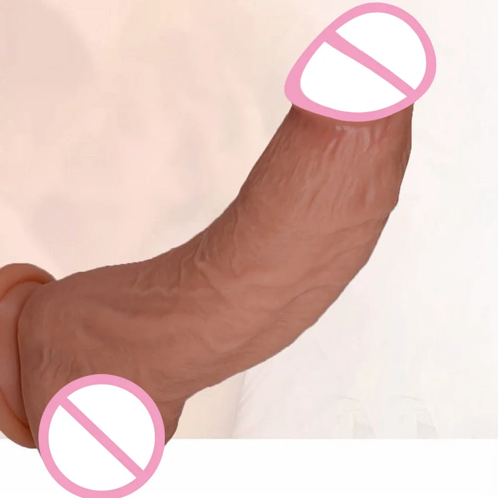 7 Inch Realistic Silicone Thick Dildo Big Dick Double Penetration