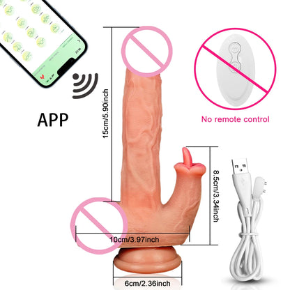 Thrusting Realistic Dildo for Women Big Penis Sex Toy