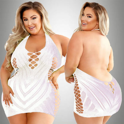 pornographic Plus Size Sexy Lingerie One-Piece Bodysuit