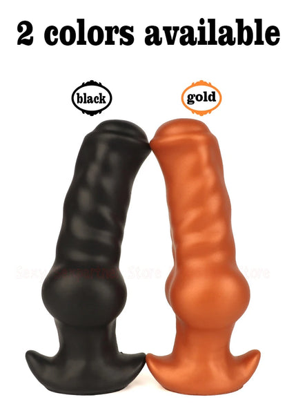 Silicone Dog Dildo Soft Big ButtPlug Stimulation Animal Dildo