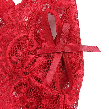 Plus Size Sexy Transparent Lingerie Pajamas Set