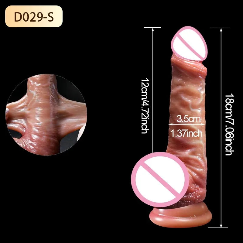 Wearable Realistic Strapon Dildo Skin Testicles Sliding