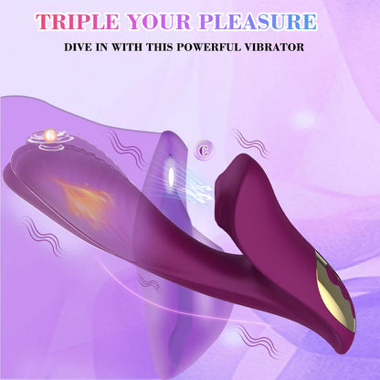 Vagina Sucking Vibrator 10 Speed Vibrating Oral Sex Suction Clitoris