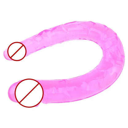 Adult Supplies Sex Toy Double Ended Realistic Dildo Flexible