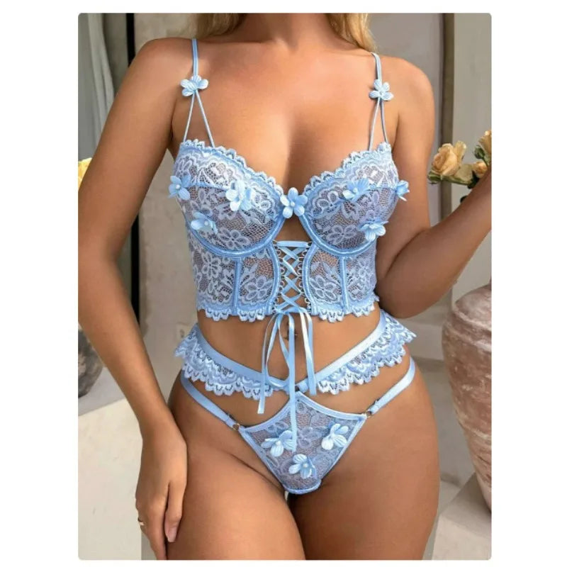 Toucheart Sexy Lingerie Strap Underwire Lace Bra For Women Sexy