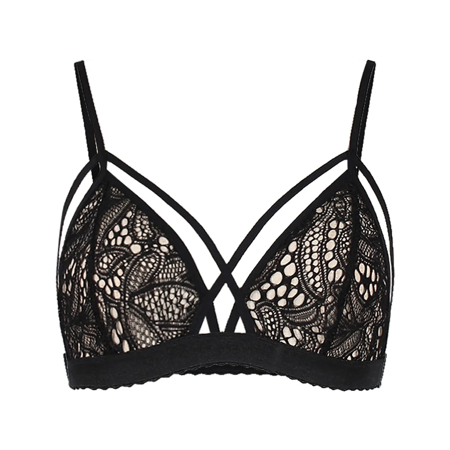 Sexy Underwear Women Lace Bra Push Lace Bustier V Neck