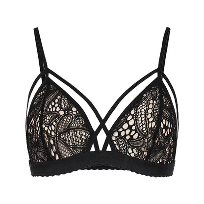 Sexy Underwear Women Lace Bra Push Lace Bustier V Neck