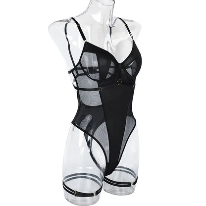 Lace Transparent Bodysuit Lingerie