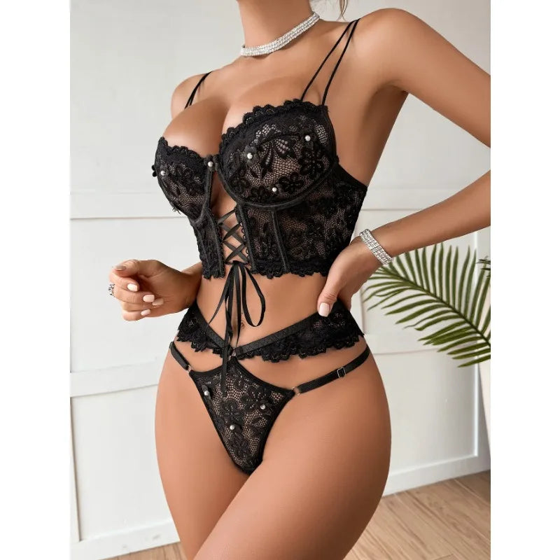 Toucheart Sexy Lingerie Strap Underwire Lace Bra For Women Sexy